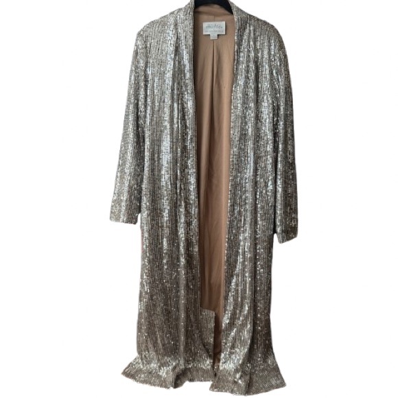 Anthropologie Mare Mare Sequin Duster Jacket | Size Small - Picture 3 of 6